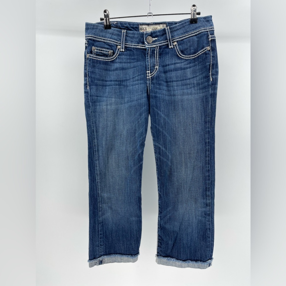 BKE Addison Cropped Jeans, Medium Wash, Cuffed Hems, Women’s 27